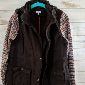 Pixley Sweater Sleeve Cargo Jacket